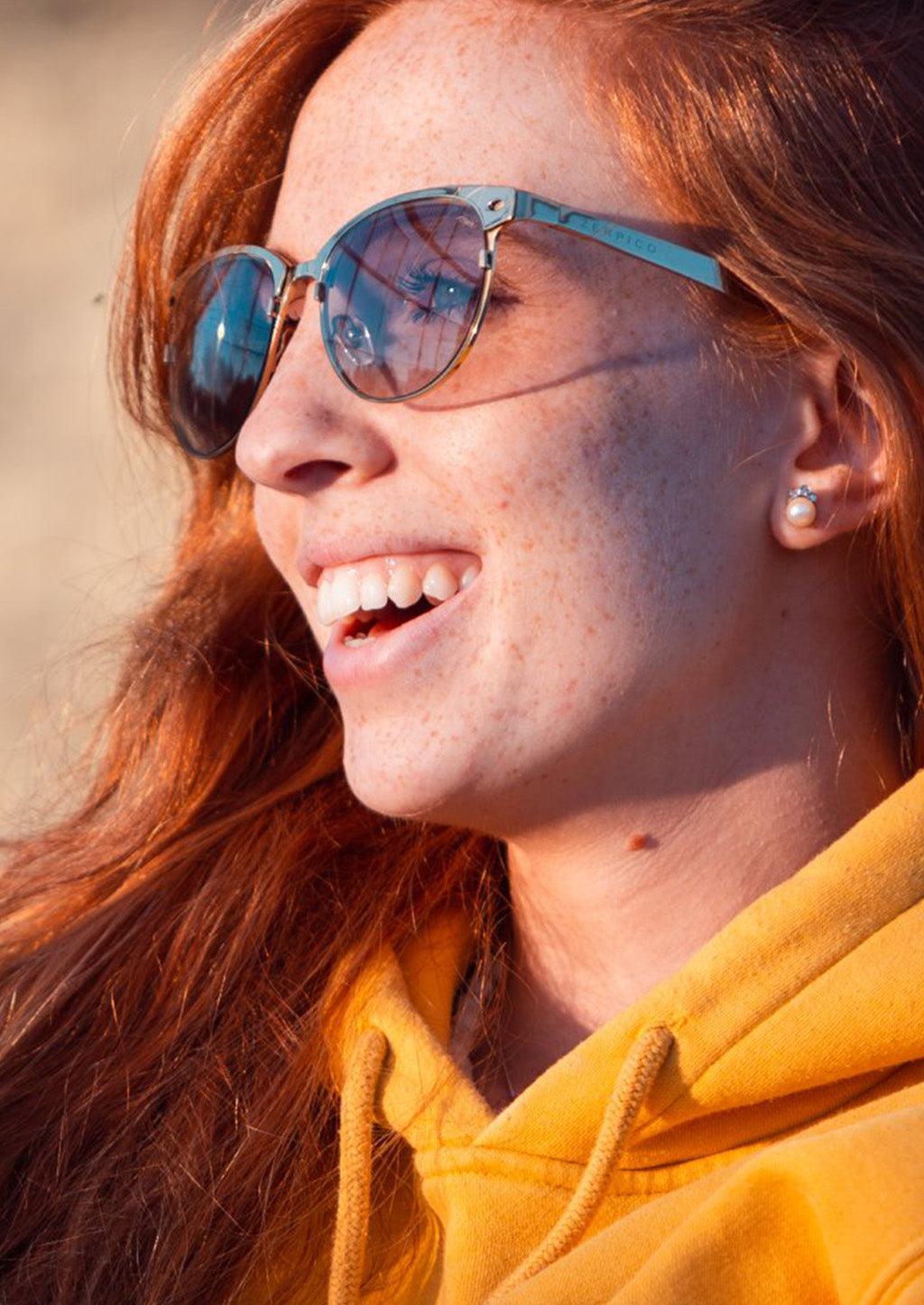 Titanium Clubmasters Sunglasses - V2 - 24K GOLD Plated-5